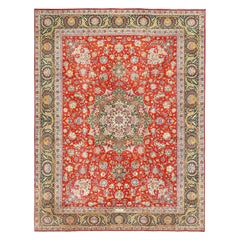 Alfombra Persa Tabriz Vintage - Tamaño: 13'1 X 10'