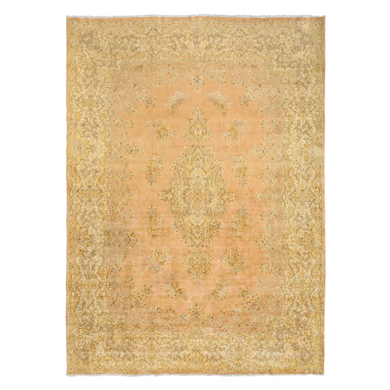 Tapis persan Lavar vintage Kerman - Taille : 13'9 X 9'7
