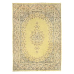 Vintage Kerman Persian Lavar Rug - Size:16' X 11'7
