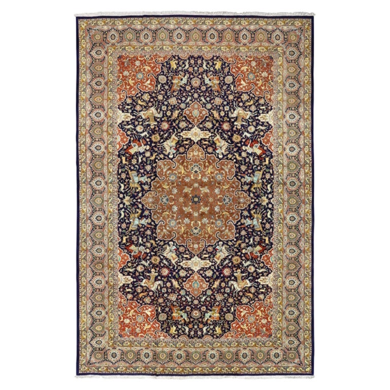 Vintage Persian Tabriz Rug - Size: 17'10 X 11'7