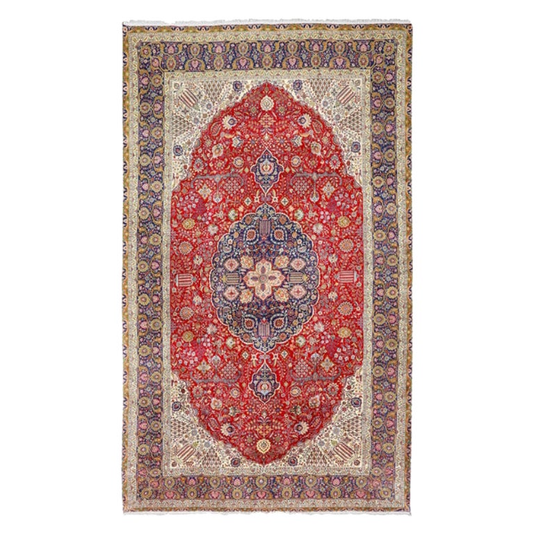 Tappeto persiano Tabriz vintage - Dimensioni: 16'10 X 9'9