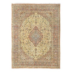 Vintage Persian Kashan Rug - Size: 12'1 X 9'