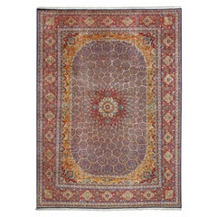 Vintage Persian Tabriz Rug - Size: 16'3 X 11'11