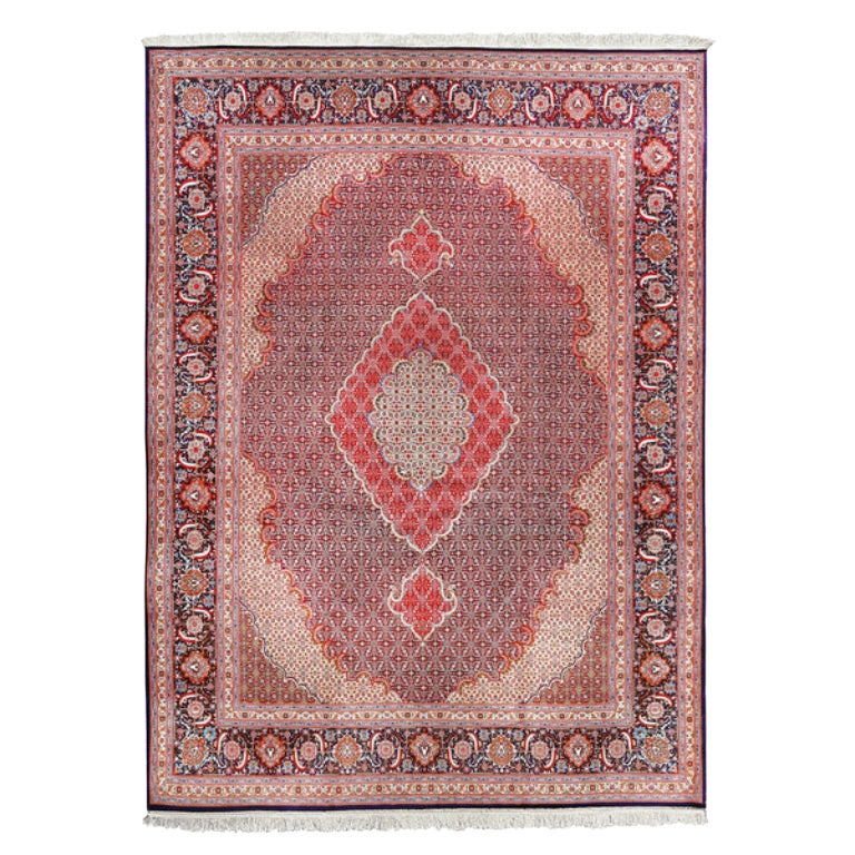 Persischer Täbris-Teppich im Vintage-Stil - Größe: 13'5 X 10'1