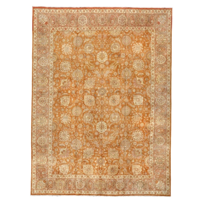 Vintage Persian Tabriz Javan Rug - Size: 14'11 X 11'
