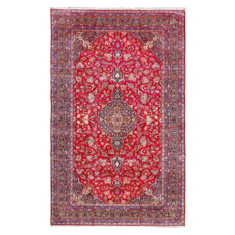 Tapis persan Kashan vintage - Taille : 17' X 10'8