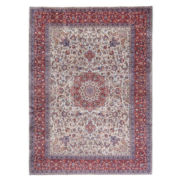 Vintage Persian Tabriz Rug - Size: 11'4 X 8'4