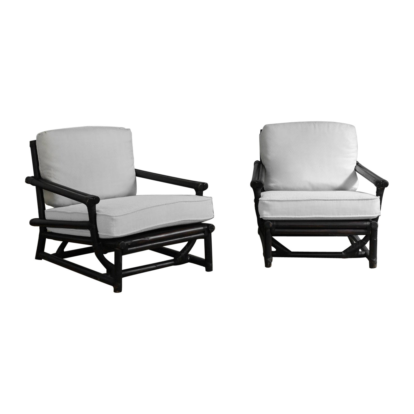 Pair of deep lounge chairs – Elinore & Jhon Mcguire San Francisco 1970