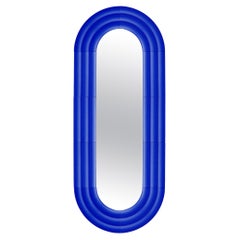 Espejo de cerámica contemporáneo "Elo 2" de Pani Jurek, 150-60 Azul cobalto
