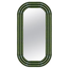 Contemporary Ceramic Mirror 'Elo 3' by Pani Jurek, 150-80 Green
