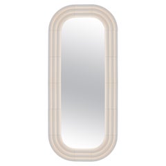 Contemporary Ceramic Mirror 'Elo 4' by Pani Jurek, 180 White