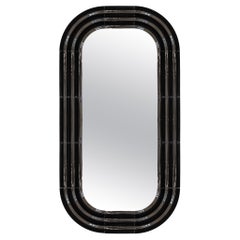 Espejo de cerámica contemporáneo "Elo 3" de Pani Jurek, 150-80 Negro