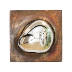 Drop of Silver on Copper III Mirror by Homa