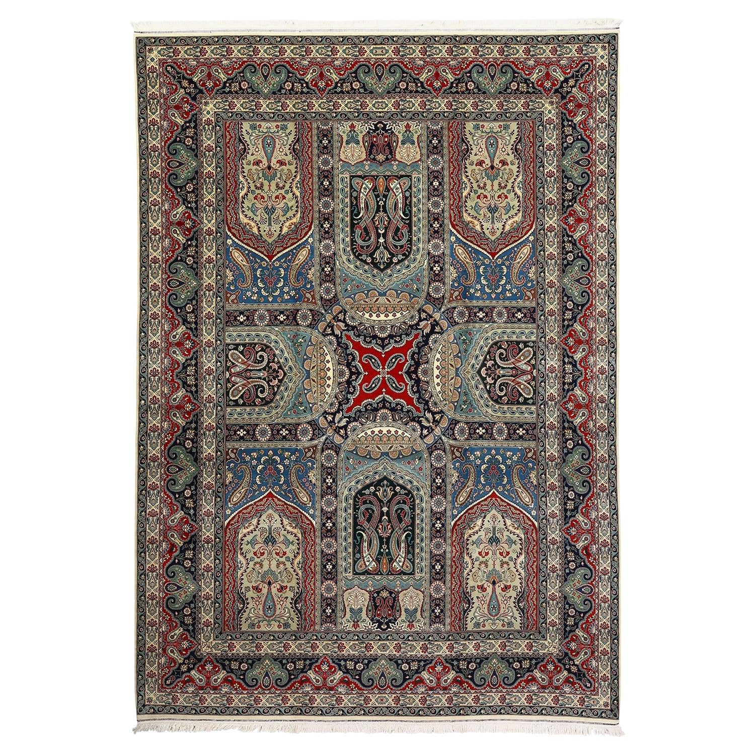 Vintage Persian Tabriz Alabaf Rug - Size: 12'2 X 8'8
