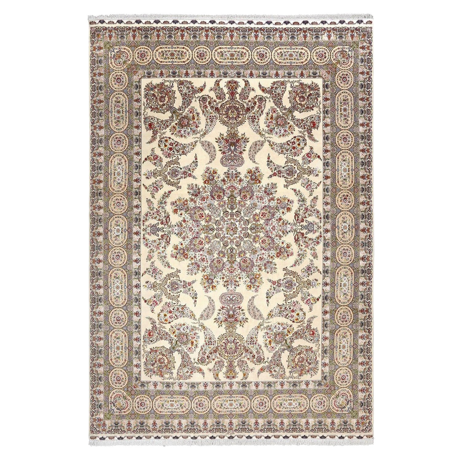 Tappeto New Persian Tabriz in lana e seta - Dimensioni: 16'6 X 11'3