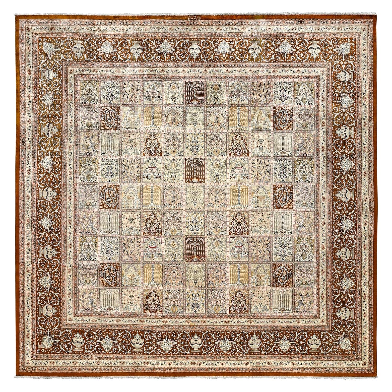 Tappeto New Persian Qom in seta - Dimensioni: 9'9 X 9'7