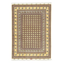 New Persian Tabriz Rug in Wool and Silk - Size:11'7 X 8'2
