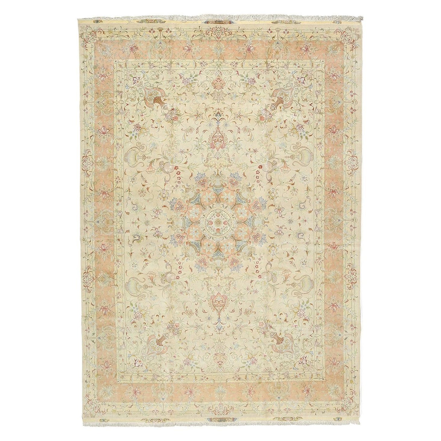 Tappeto New Persian Tabriz in lana e seta - Dimensioni: 11'8 X 8'3