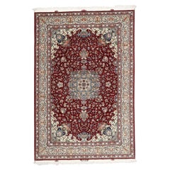 Nouveau tapis persan Tabriz Gharebaghi en laine et soie - Taille:12'3 X 8'1