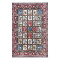 Nouveau tapis persan Tabriz en laine et soie - Taille : 15'11 X 10'7