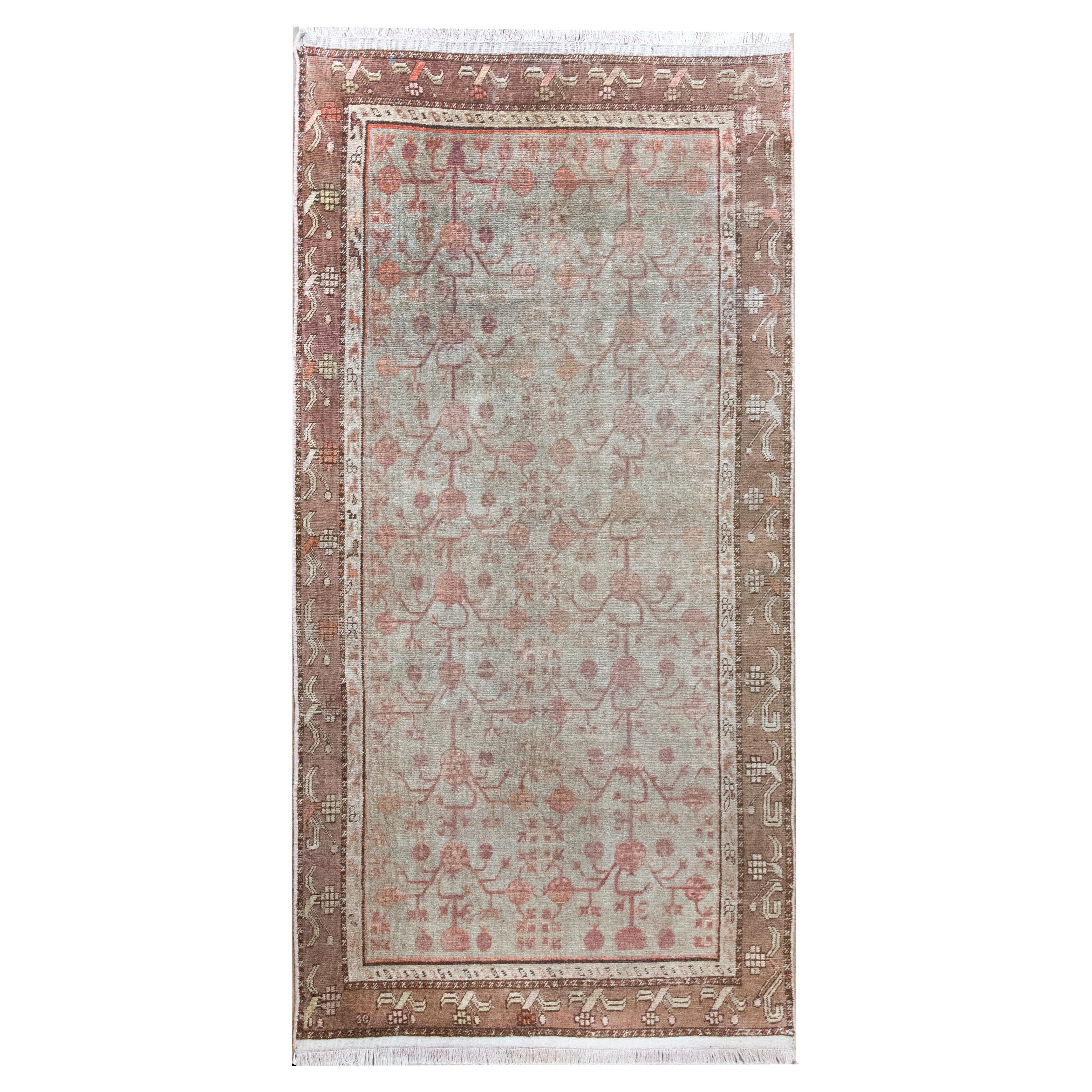 Early 20th Century Central Asian Khotan Rug
