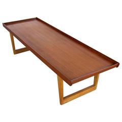 Teak and Oak Coffee Table by Børge Mogensen 5