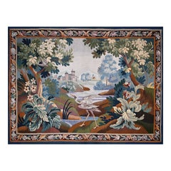Tapisserie de verdure de l'usine d'Aubusson, 210 lx170 h - n° 1478