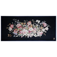 French Aubusson Tapestry 19th century, Monogramed J. Berton - 177lx80h - N 1484