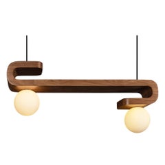 Lampada a sospensione orizzontale Esse di Saadia Design