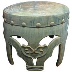 Chinese Ceramic Turquoise Table