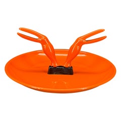 Pelican Orange Ashtray Trinket Jewelry Tray