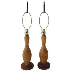 Pair of Retro Gourd Shape Lamps