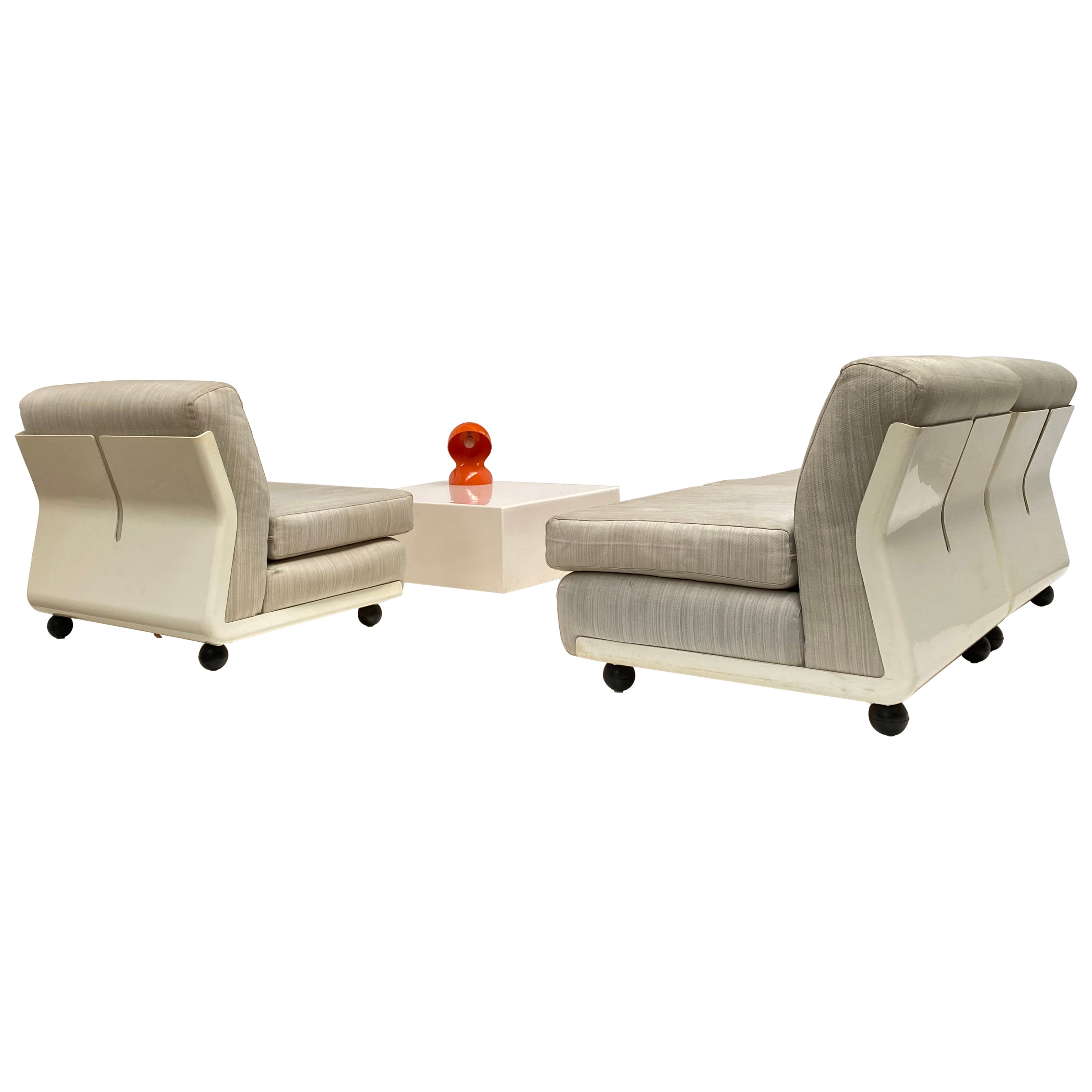 Early Production Mario Bellini 'Amanta' Modular Sofa Set + Table C&B Italia 1966