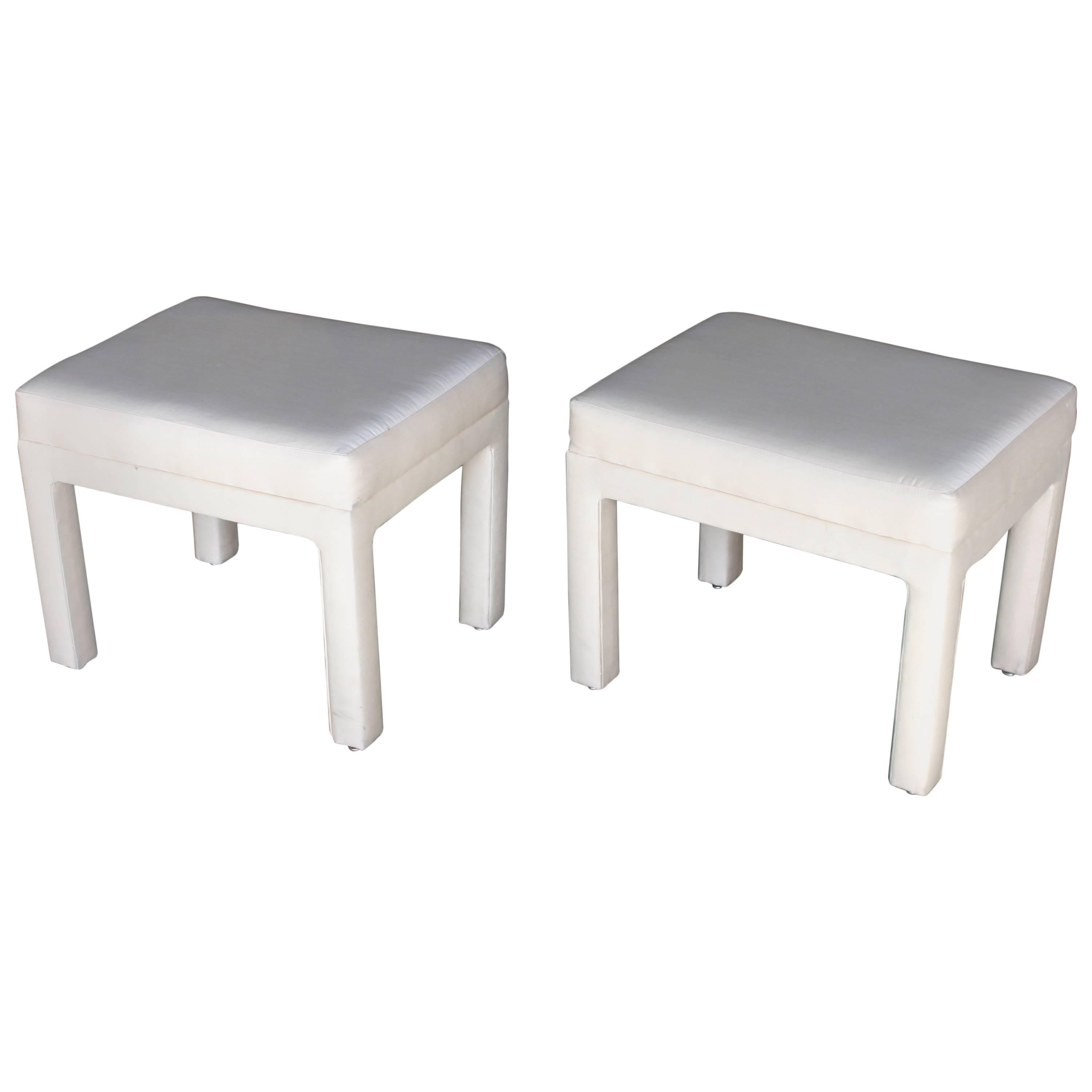 Pair of Upholstered Stools