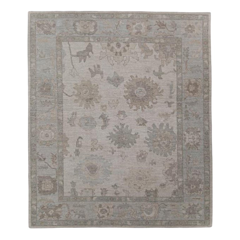 Turkish Oushak Rug Oriental Handmade 8'6" x 10'3" #11653