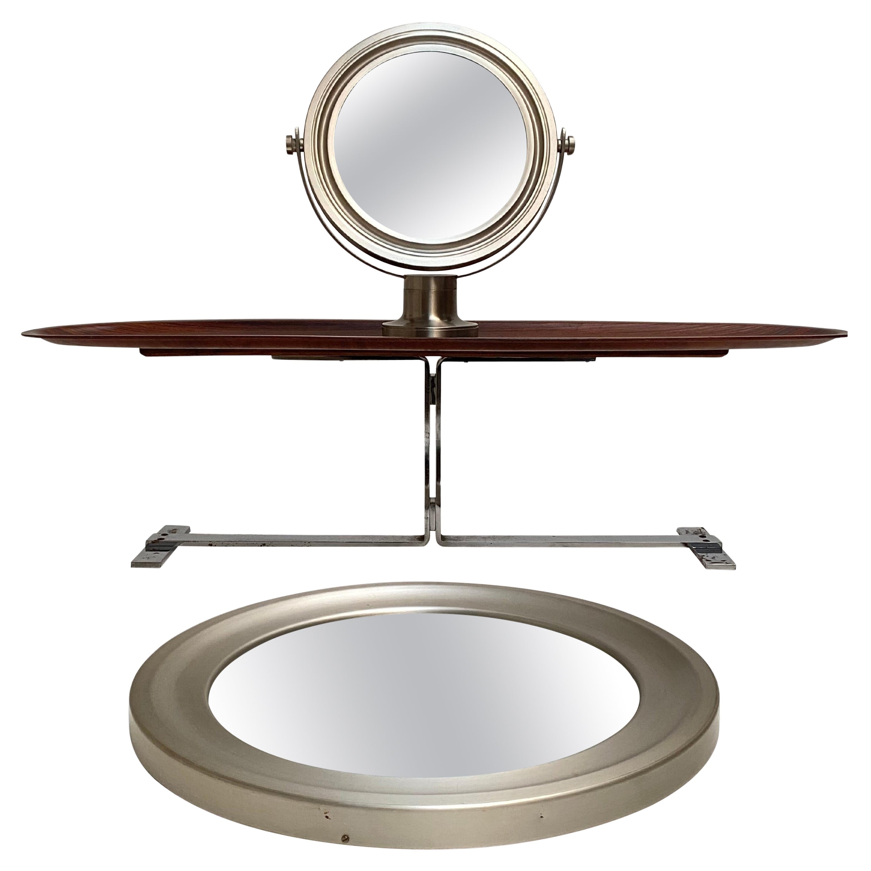 Set aus Tisch und Wandspiegel „Narciso“ Sergio Mazza für Artemide, Italien 1969