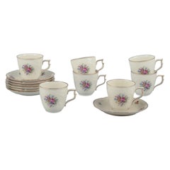 Rosenthal, servicio de café "Sanssouci" para siete personas. Ca 1930
