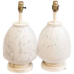 1960s Pair of Mid-Century Modern Italian Murano Glass Table Lamps 10