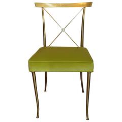 Brass Chair Designed by Billy Haines