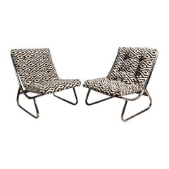 Pair Of Sling Lounge Chairs By Peter Hoyte Mid Century Vintage Retro MCM
