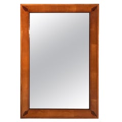 Miroir Biedermeier, 1820, cerisier avec marqueterie