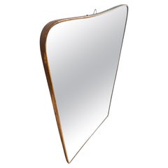 Gio Ponti 1891-1979 Espejo Latón Madera Vidrio, Fontana arte 1950, Italia