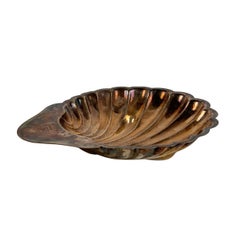 Elegance Silver Plate Shell Centerpiece/Tray by Fleuron-Christofle France, 1950s