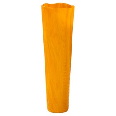20th Century, Toni Zuccheri Orange Vase from "Tronchi" series, for Venini 70s