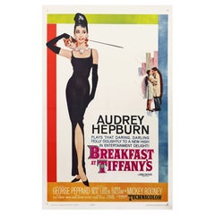Breakfast at Tiffany's' Original Vintage US One Sheet Movie Poster, 1961