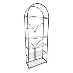 Brass etagere from the 1970s, Maison Jansen style