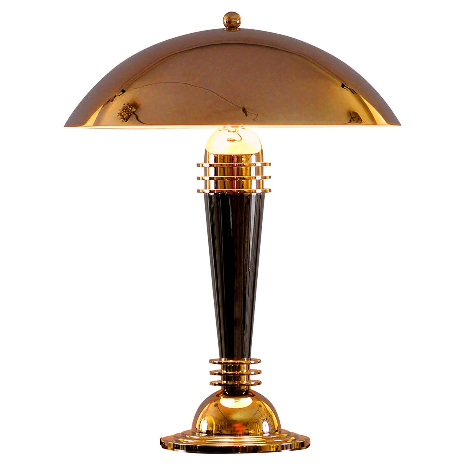 Art Deco Brass Table/ Desk Lamp, Re Edition