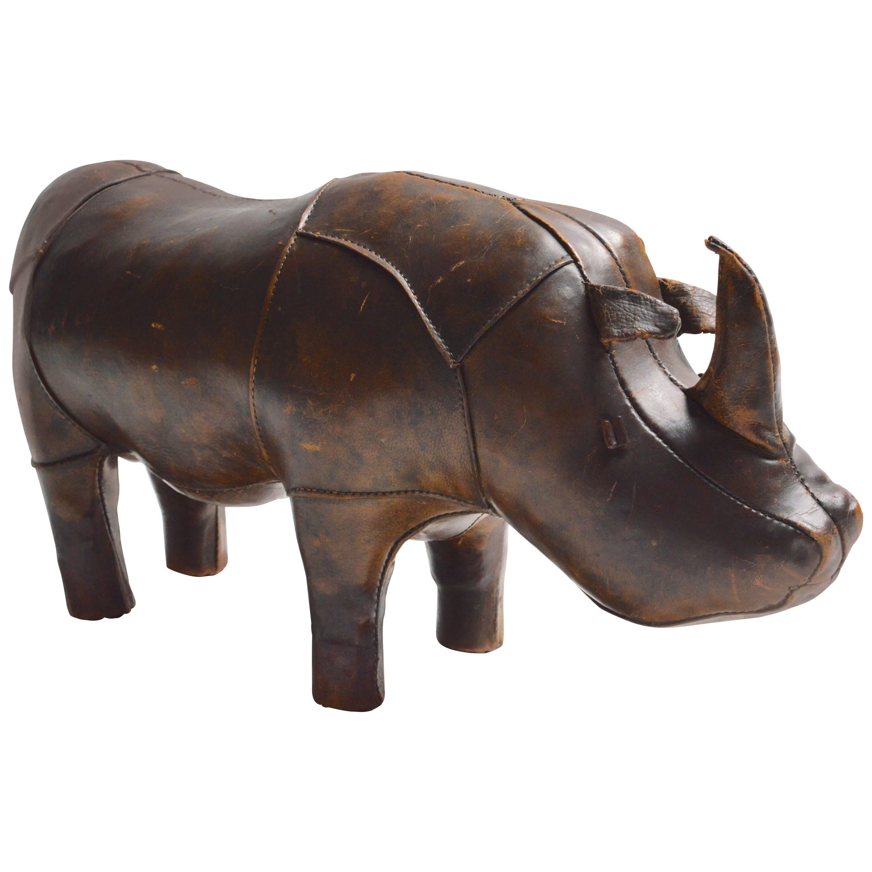 Omersa Leather Rhino at 1stDibs omersa rhino, leather rhinoceros