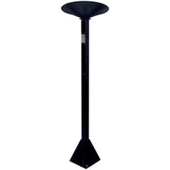 Postmodern Italian Black Marble Torchiere Floor Lamp 1