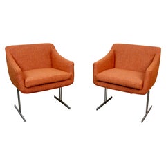 Reupholstered Mid-Century Armchairs by Hugh Acton for Vecta